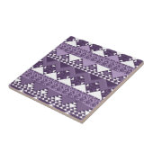 Girly Pink Tribal Aztec Pattern Tegeltje (Zijkant)