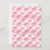  Girly Pink Tufts Baby shower Kaart (Achterkant)