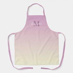 Girly Pink Vanilla Ombre Name Monogram Schort