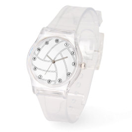 Girly Pink Volleyball Sports Watch Horloge