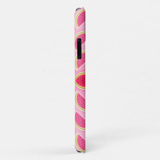 Girly Pink Watermelon Monogram Case-Mate iPhone Case (Achterkant/rechts)