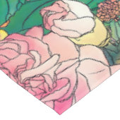 Girly Pink Waterverf Floral Hand Paint Tafelkleed (Gekanteld)