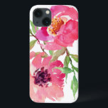 Girly Pink Waterverf Floral Pattern Case-Mate iPhone Case<br><div class="desc">en vrouwelijk,  dit levendige roze waterverf bloempatroon kenmerkt een paar diepe roze bloemen met stromende takken die een aanraking van groen toevoegen. Het voegt een trendy en fashionable blik aan uw slimme telefoon toe.</div>