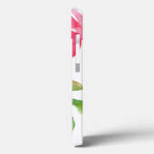 Girly Pink Waterverf Floral Pattern Case-Mate iPhone Case (Achterkant / Links)