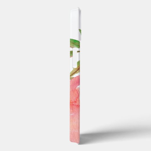 Girly Pink Waterverf Floral Pattern Case-Mate iPhone Case (Achterkant / Rechts)