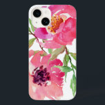 Girly Pink Waterverf Floral Pattern Case-Mate iPhone 14 Hoesje<br><div class="desc">en vrouwelijk,  dit levendige roze waterverf bloempatroon kenmerkt een paar diepe roze bloemen met stromende takken die een aanraking van groen toevoegen. Het voegt een trendy en fashionable blik aan uw slimme telefoon toe.</div>
