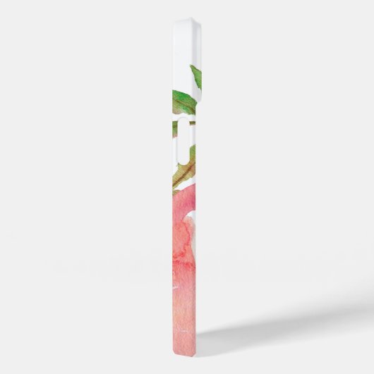 Girly Pink Waterverf Floral Pattern Case-Mate iPhone Case (Achterkant / Rechts)