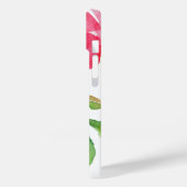 Girly Pink Waterverf Floral Pattern Case-Mate iPhone Case (Achterkant / Links)