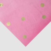 Girly Pink Waterverf Gold Glitter Glitz Confetti Tissuepapier (Detail)