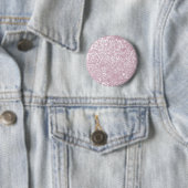 Girly Pink White Abstracte Glitter-foto Ronde Button 5,7 Cm (In situ)