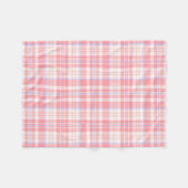 Girly Pink White Blue Pset | Controle Fleece Deken (Voorkant (Horizontaal))