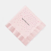 Girly Pink White Glitter Glam Hearts Servet (Hoek)
