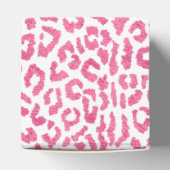 Girly Pink White Leopard Bedankdoosjes (Bovenkant)
