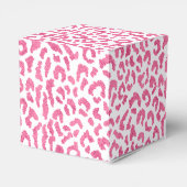 Girly Pink White Leopard Bedankdoosjes (Achterkant)