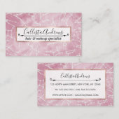 Girly Pink White Star Zodiac Constellations Nebula Visitekaartje (Voorkant / Achterkant)