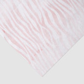 Girly Pink White Waterverf Animal Zebra Print Tissuepapier (Detail)