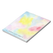 Girly Pink Yellow Blue Tie Dye Notitieblok (Linkerzijde)