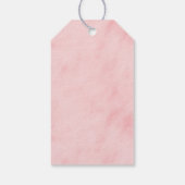 Girly Pink Yellow Floral Vrijgezellenfeest dank u Cadeaulabel (Achterkant)