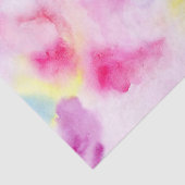 Girly Pink Yellow Paars Tie Dye Tissuepapier (Detail)