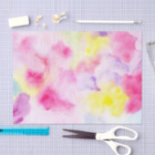 Girly Pink Yellow Paars Tie Dye Tissuepapier (Craft)