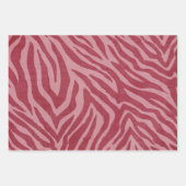 Girly Pink Zebra Animal Print Inpakpapier Vel (Voorkant 2)