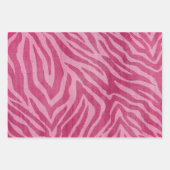 Girly Pink Zebra Animal Print Inpakpapier Vel (Voorkant)