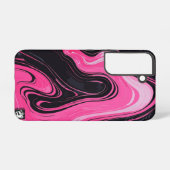 Girly Pinky Marble Samsung Galaxy Hoesje (Achterkant horizontaal)
