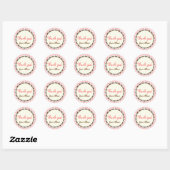 Girly Polka Dots Dank u Stickers (Vel)