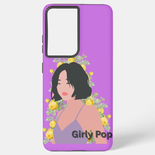 Girly pop Bob phone case  Samsung Galaxy Hoesje (Achterkant)