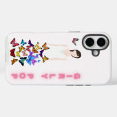 Girly pop butterfly phone case (Achterkant (horizontaal))