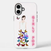 Girly pop butterfly phone case (Achterkant)