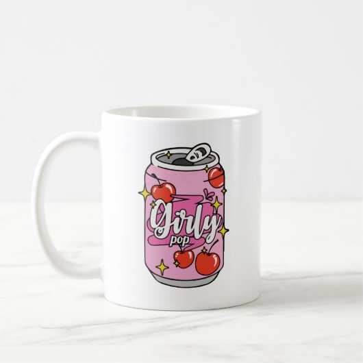 Girly pop cherry can koffiemok (Links)