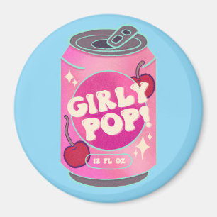 Girly Pop Cherry Soda Blikje Retro Y2K Roze Magneet