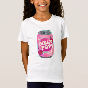 Girly Pop Cherry Soda Blikje Retro Y2K Roze T-shirt