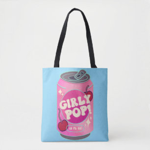 Girly Pop Cherry Soda Blikje Retro Y2K Roze Tote Bag