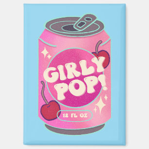 Girly Pop Cherry Sodawaterblik Retro Y2K Roze Magneet