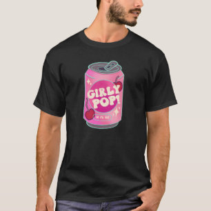 Girly Pop Cherry Sodawaterblik Retro Y2K Roze T-shirt
