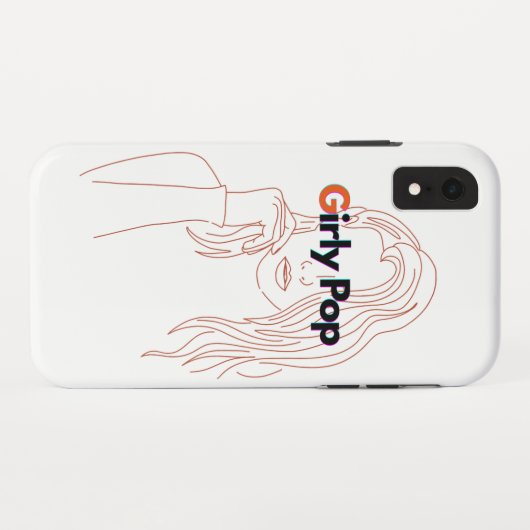 Girly Pop - Orange/Brown Case-Mate iPhone Case (Achterkant (horizontaal))