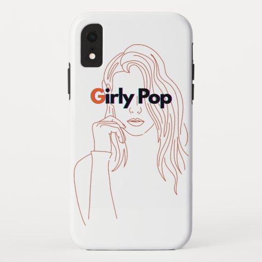 Girly Pop - Oranje/Bruin Case-Mate iPhone Case (Achterkant)