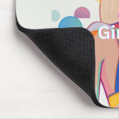 Girly pop party girl mouse pad muismat (Hoek)