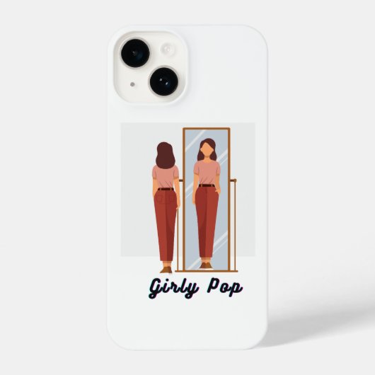 Girly pop phone case iPhone hoesje (Achterkant)