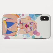Girly pop phone case party girl iphone (Achterkant (horizontaal))
