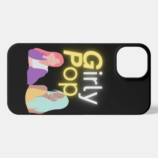 Girly pop phone  iPhone hoesje (Achterkant horizontaal)