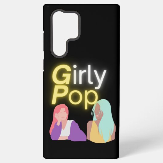 Girly pop phone  samsung galaxy hoesje (Achterkant)