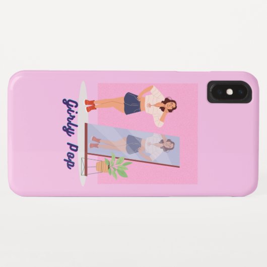 Girly pop - pink Case-Mate iPhone case (Achterkant (horizontaal))