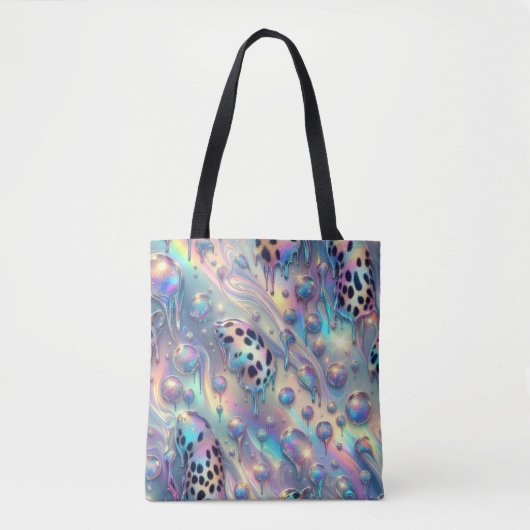 Girly Posh Luipaardprint Opal Tote Tas (Voorkant)