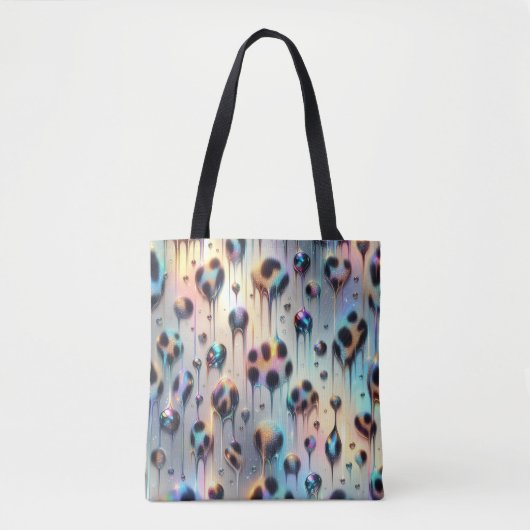 Girly Posh Luipaardprint Opal Tote Tas (Voorkant)