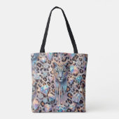Girly Posh Luipaardprint Opal Tote Tas (Achterkant)
