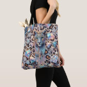 Girly Posh Luipaardprint Opal Tote Tas (Dichtbij)