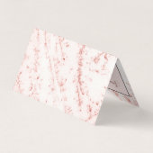 Girly Professionele Pinky Glitterij Monogram Salon Visitekaartje (Achterkant)